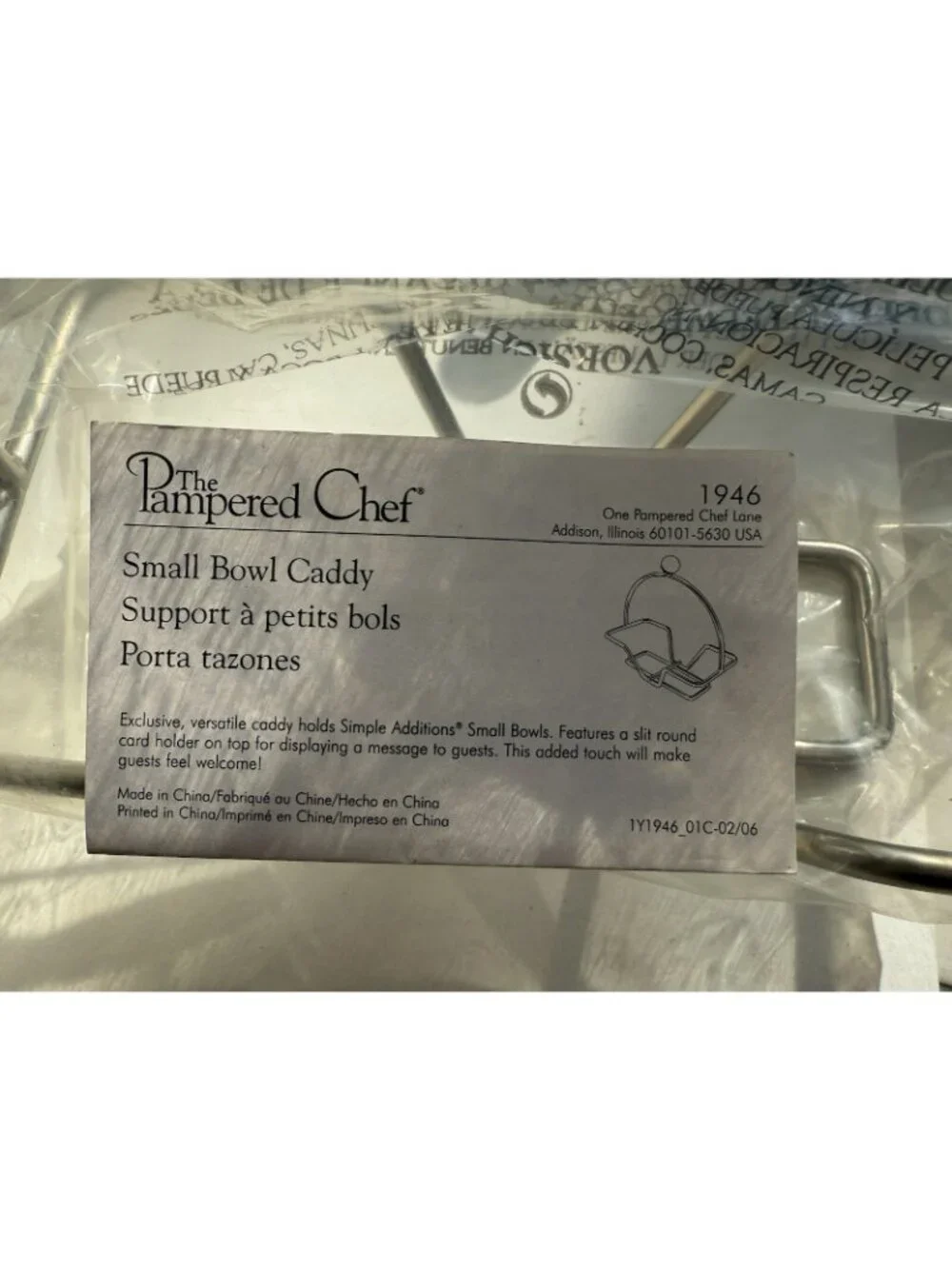 Pampered Chef Small Bowl Caddy #1946 Holds Simple Additions Bowls 2 Available